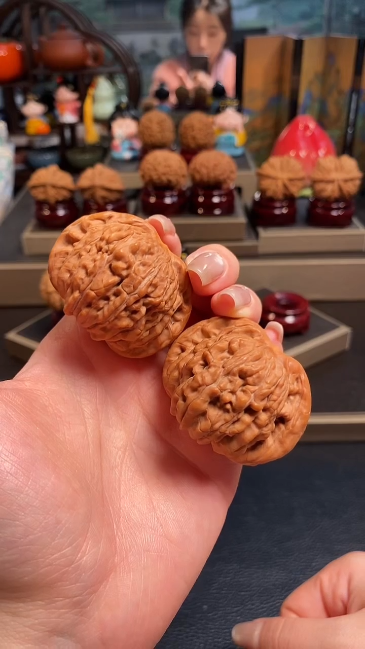 文玩核桃吊坠H603四座楼47