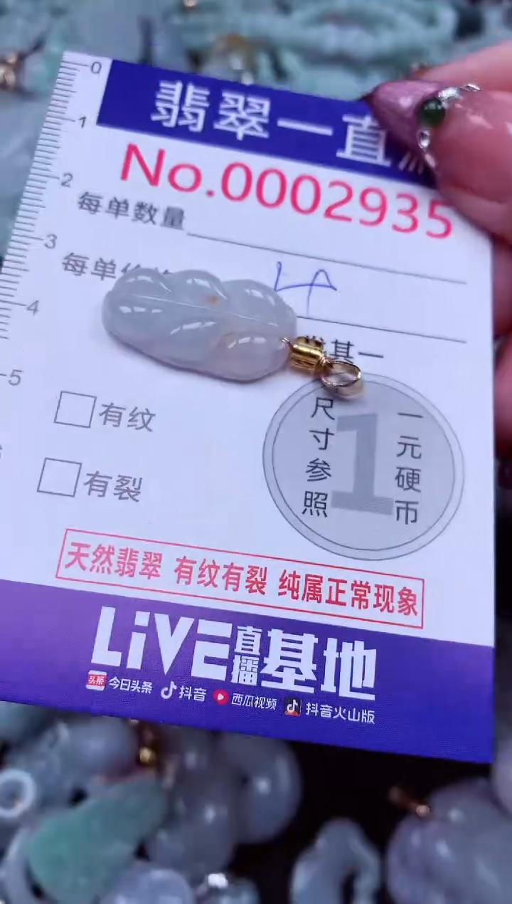 吊坠(不含链)未镶嵌翡翠2935