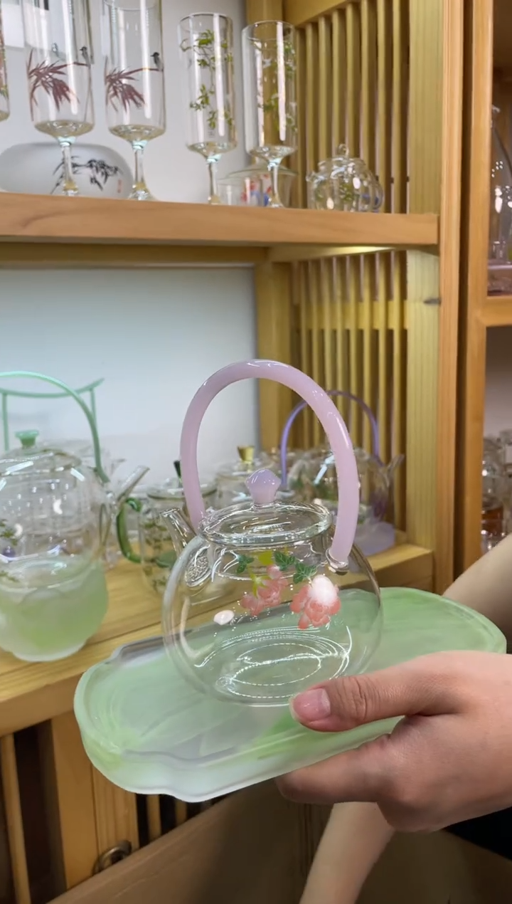 九河荷香壶粉把芙蓉花