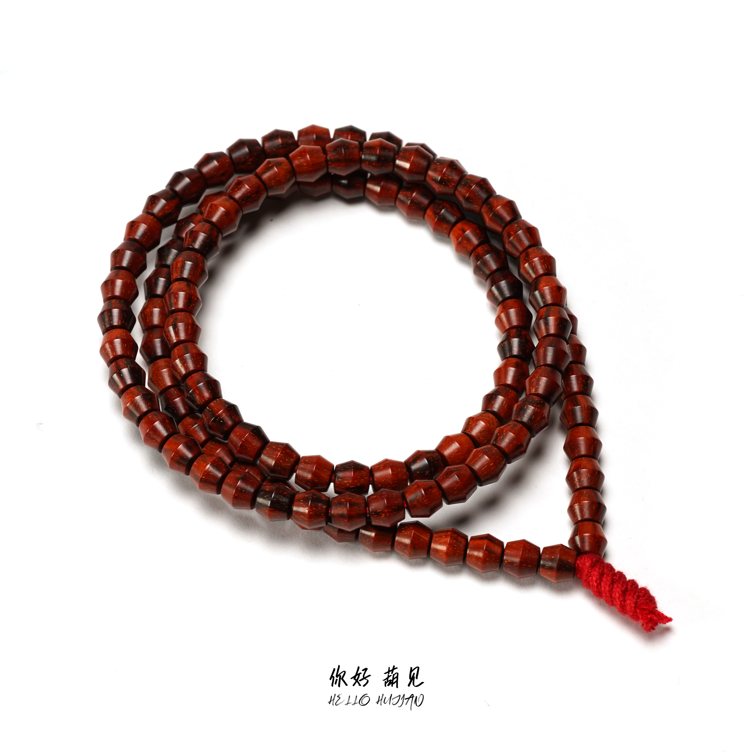 紫檀原创 西亚古珠 6mm 118长串 原生态 葫见HUJIAN出品