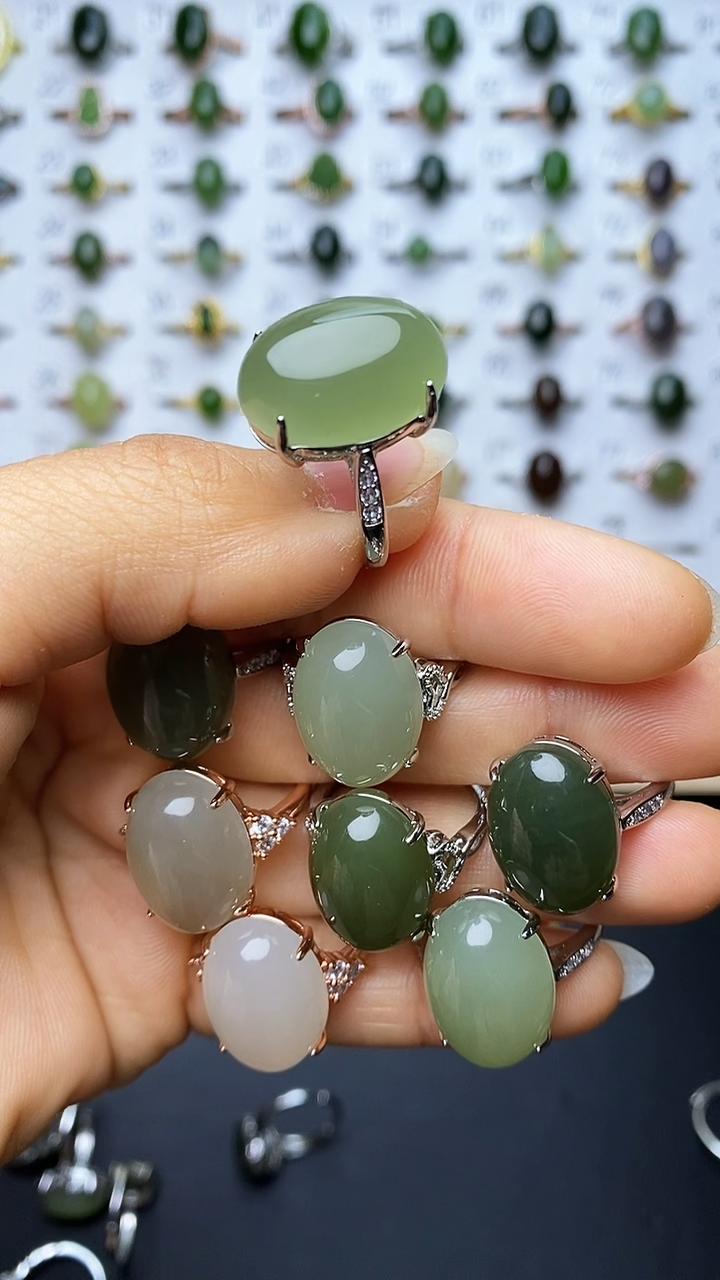 【闪购商品】和田玉戒指未镶嵌1