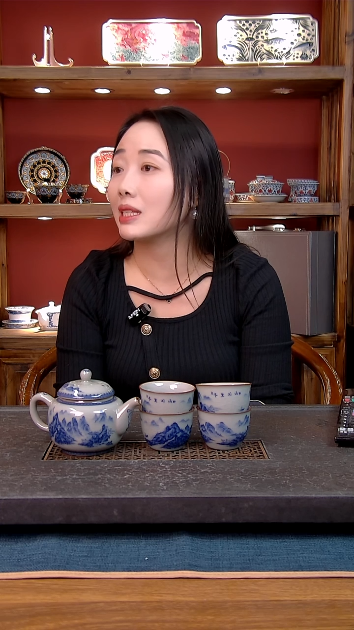 简装家用款5件套 老陶泥开片纹陶瓷茶具