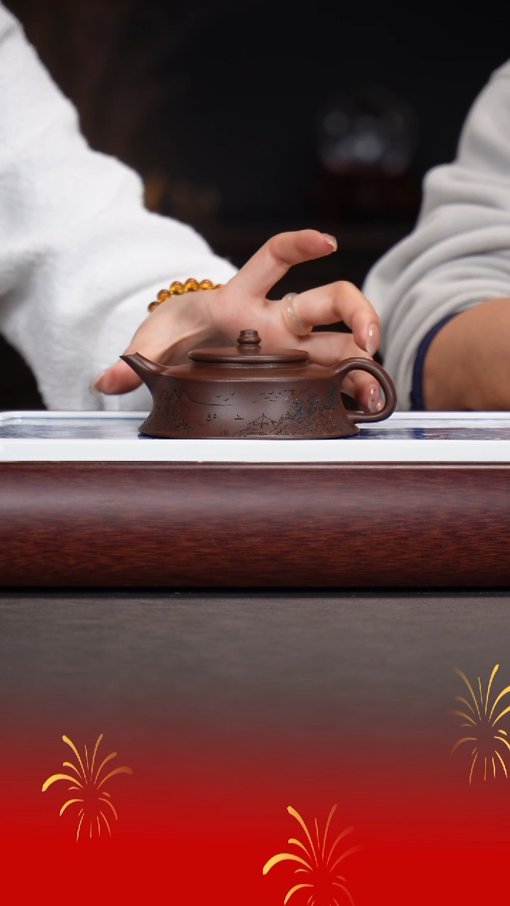 【闪购商品】紫砂茶壶顾顺娣/紫泥/柱础/160cc