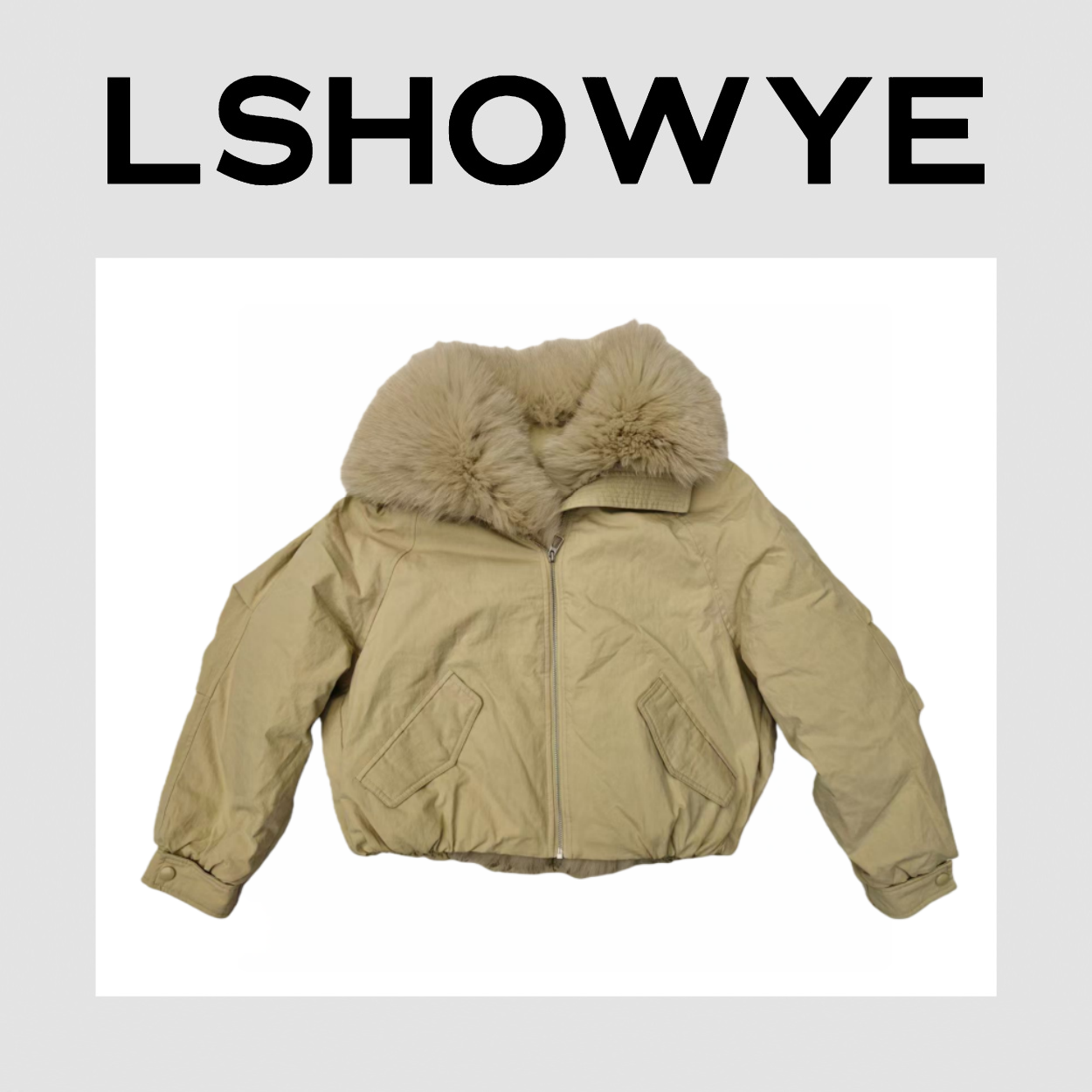 LSHOWYE｜可拆卸狐狸毛领白鸭绒外套92099