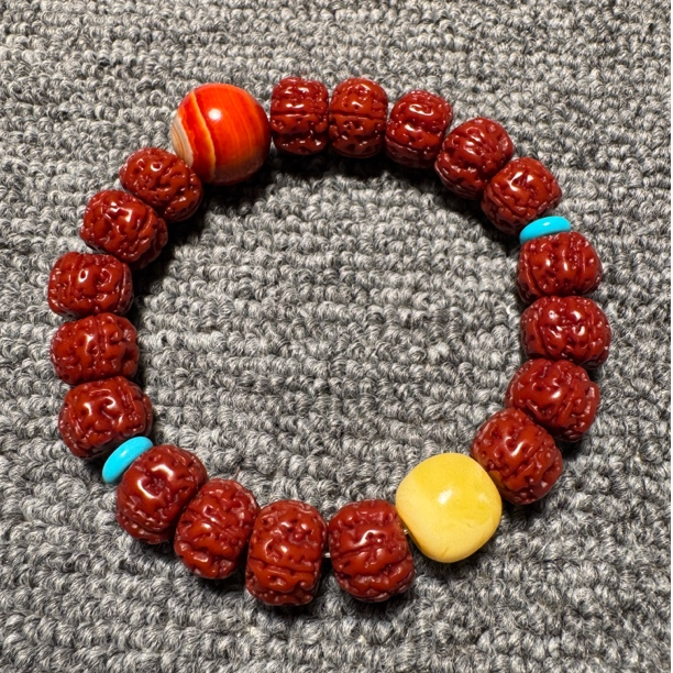 新人福利小金刚菩提手串单圈机器物理干刷成品串12-13mm好物推荐