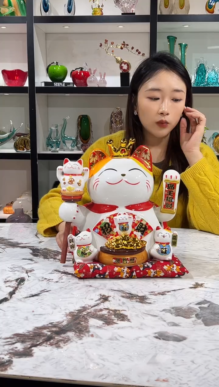大号招财猫摆件 现货