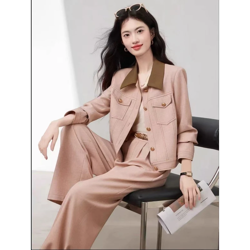 新款时尚高级感套装女2025秋季新款洋气显瘦休闲两件套