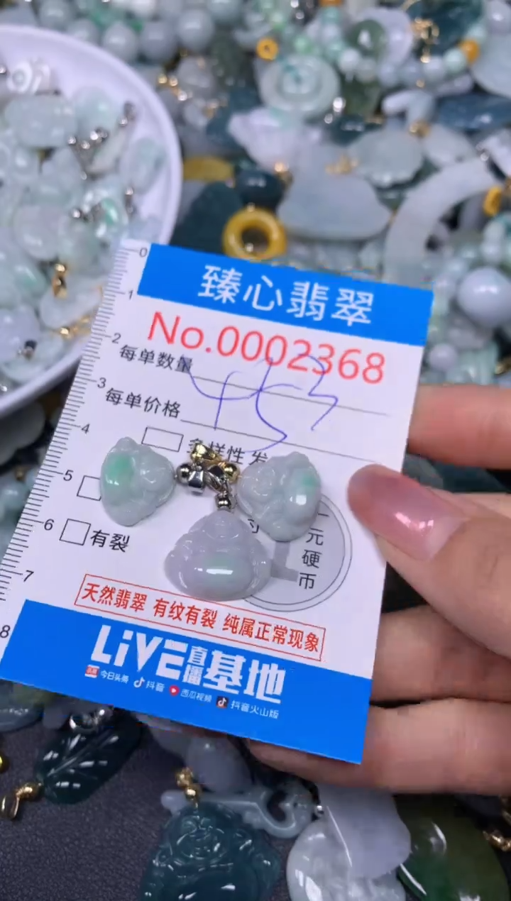 【闪购商品】翡翠颈饰未镶嵌含绳0002368