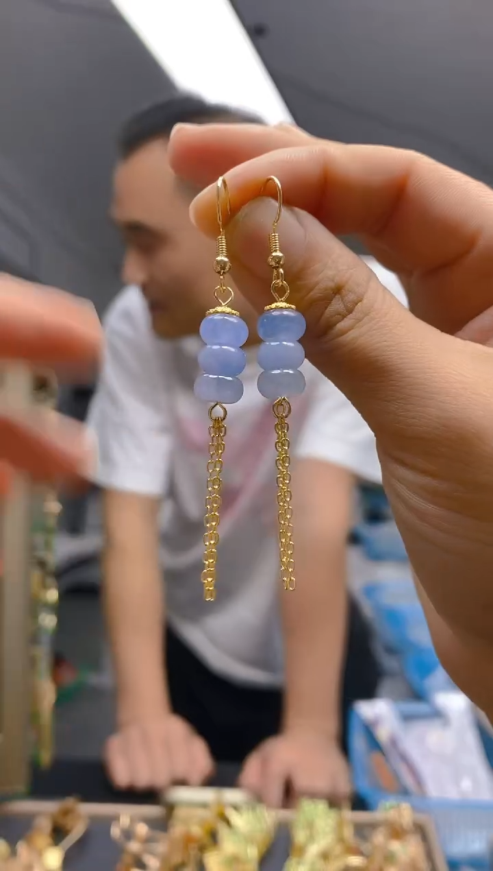 【闪购商品】玛瑙/玉髓耳饰合金36玛瑙饰品