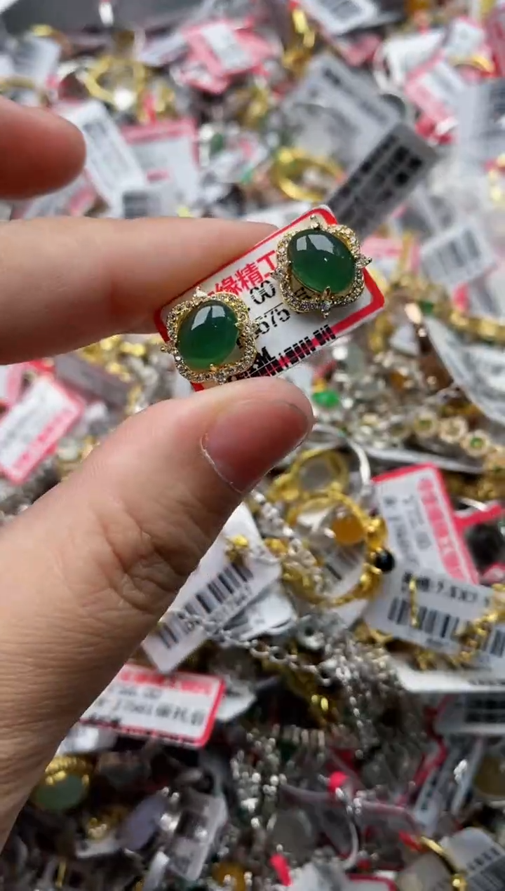 【闪购商品】翡翠戒指银S925镶嵌22222---10