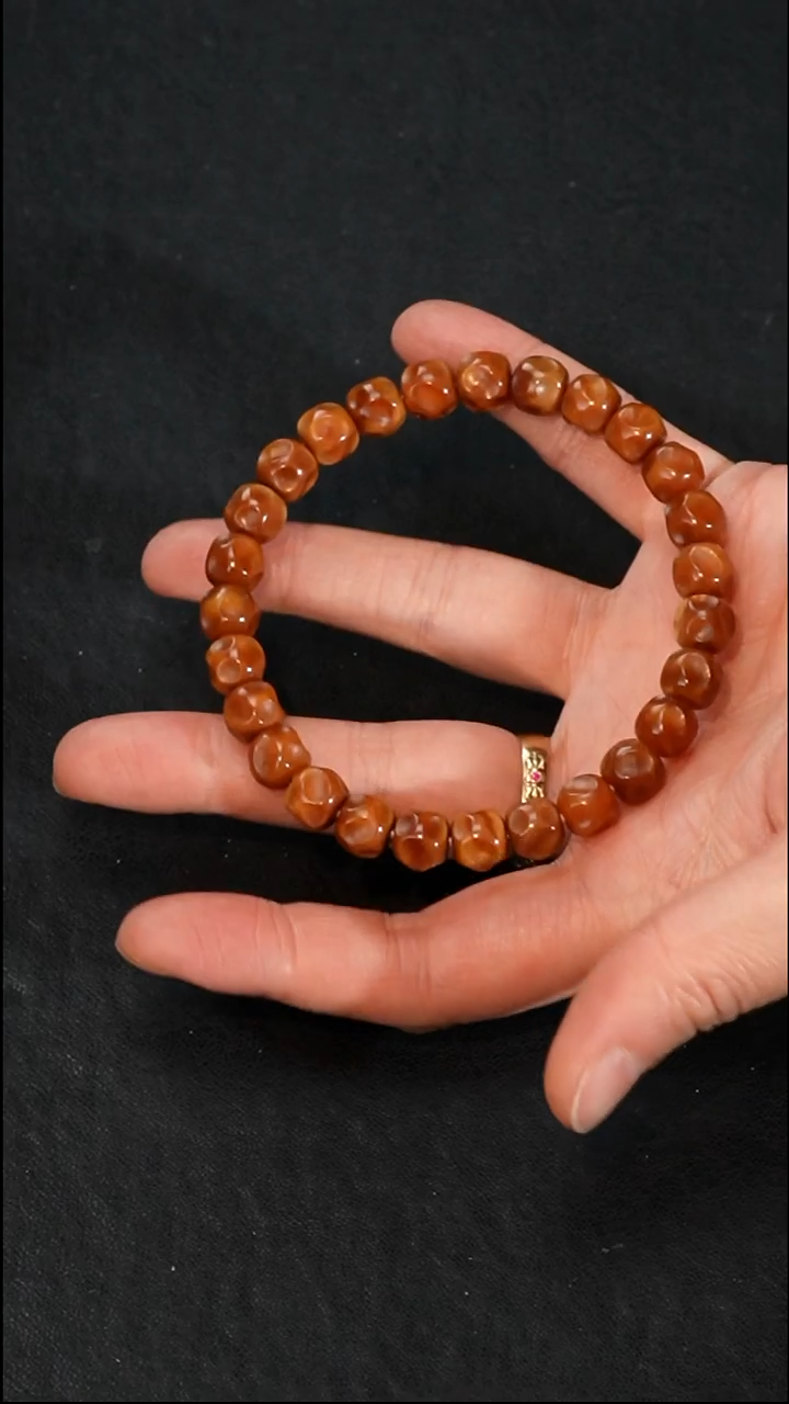 手串龙脊菩提糖心玉化料手工无相