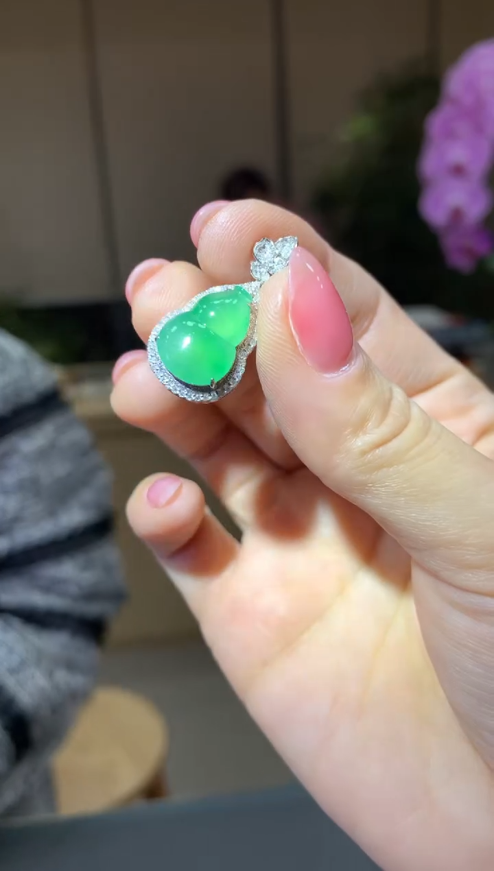 【闪购商品】翡翠颈饰18K金镶嵌|不退不换