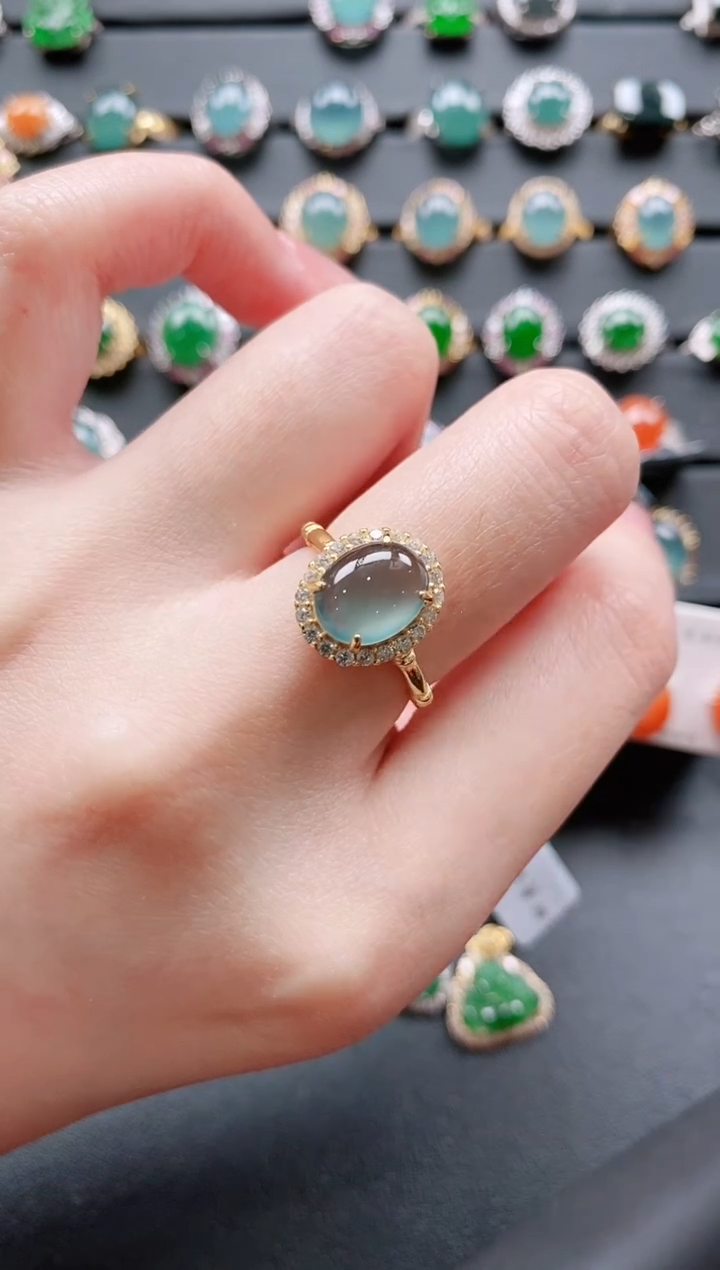 【闪购商品】翡翠戒指银S925镶嵌11111111