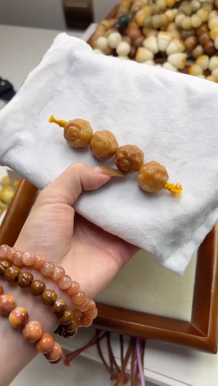 手串菩提根/象牙果干磨羊咩咩21mm棒棒糖