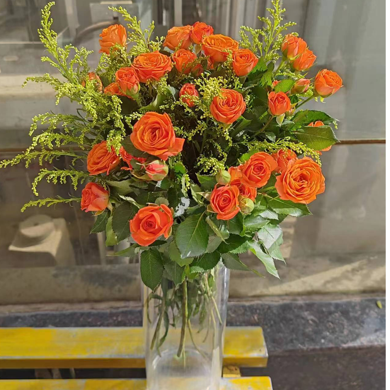 【两单顺丰一单中通】橙色芭比多头玫瑰直播间现场卖花