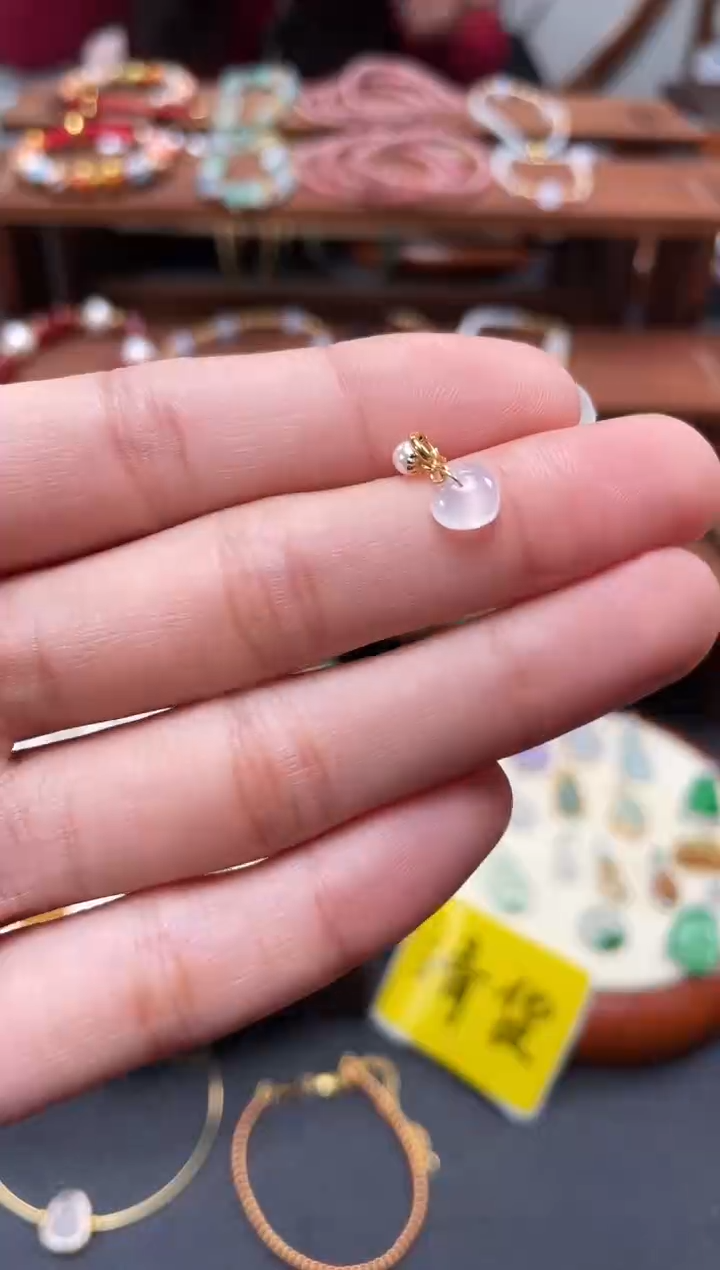 【闪购商品】翡翠吊坠(赠链)银S925镶嵌多样发货一个  JK701