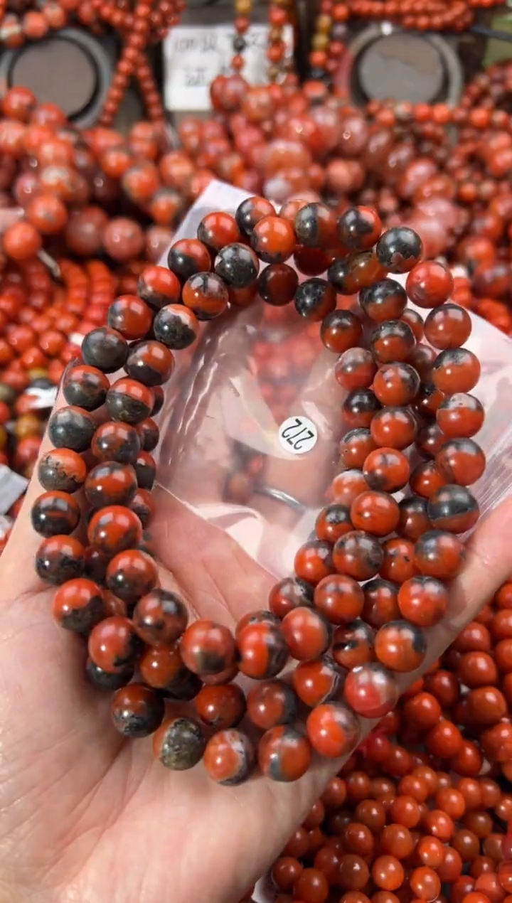 未镶嵌手串南红玛瑙玉**冈10
