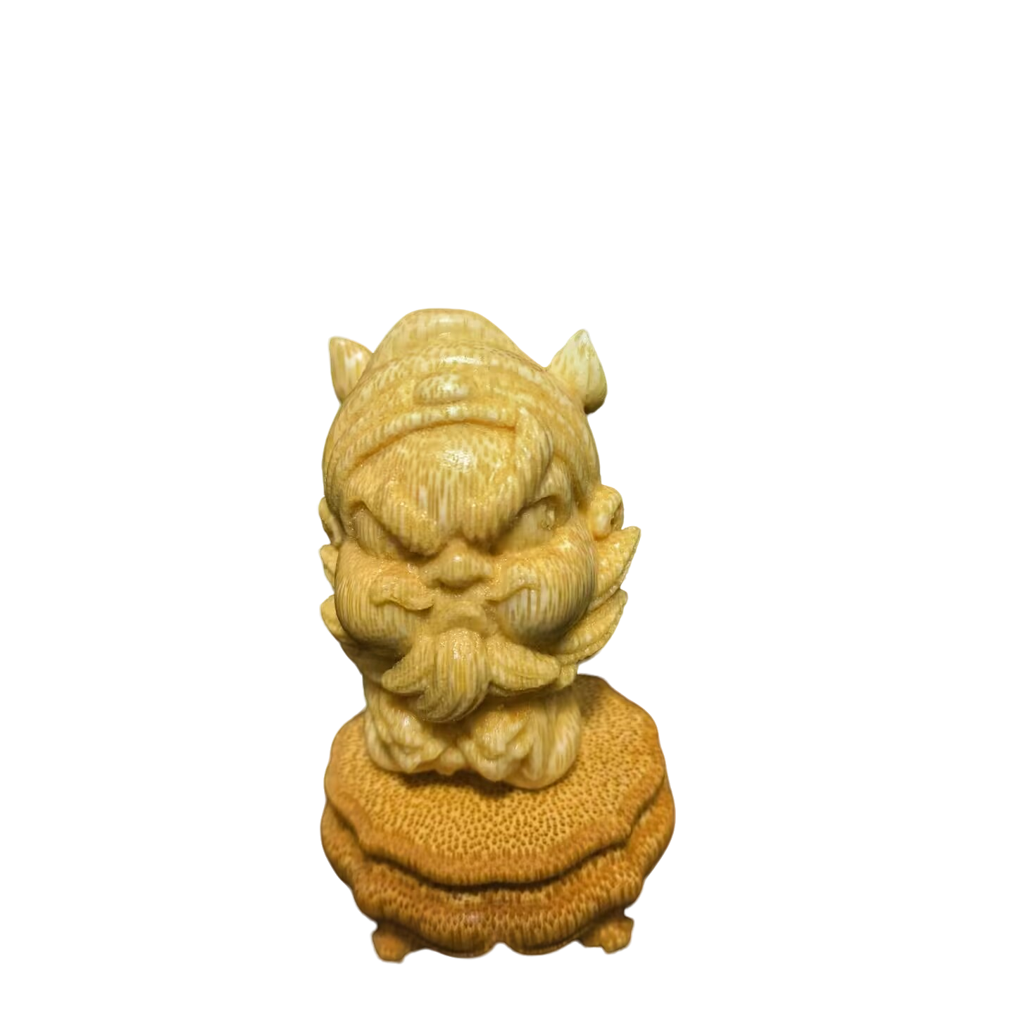 实心竹钟馗摆件 霸气护身非遗工艺收藏