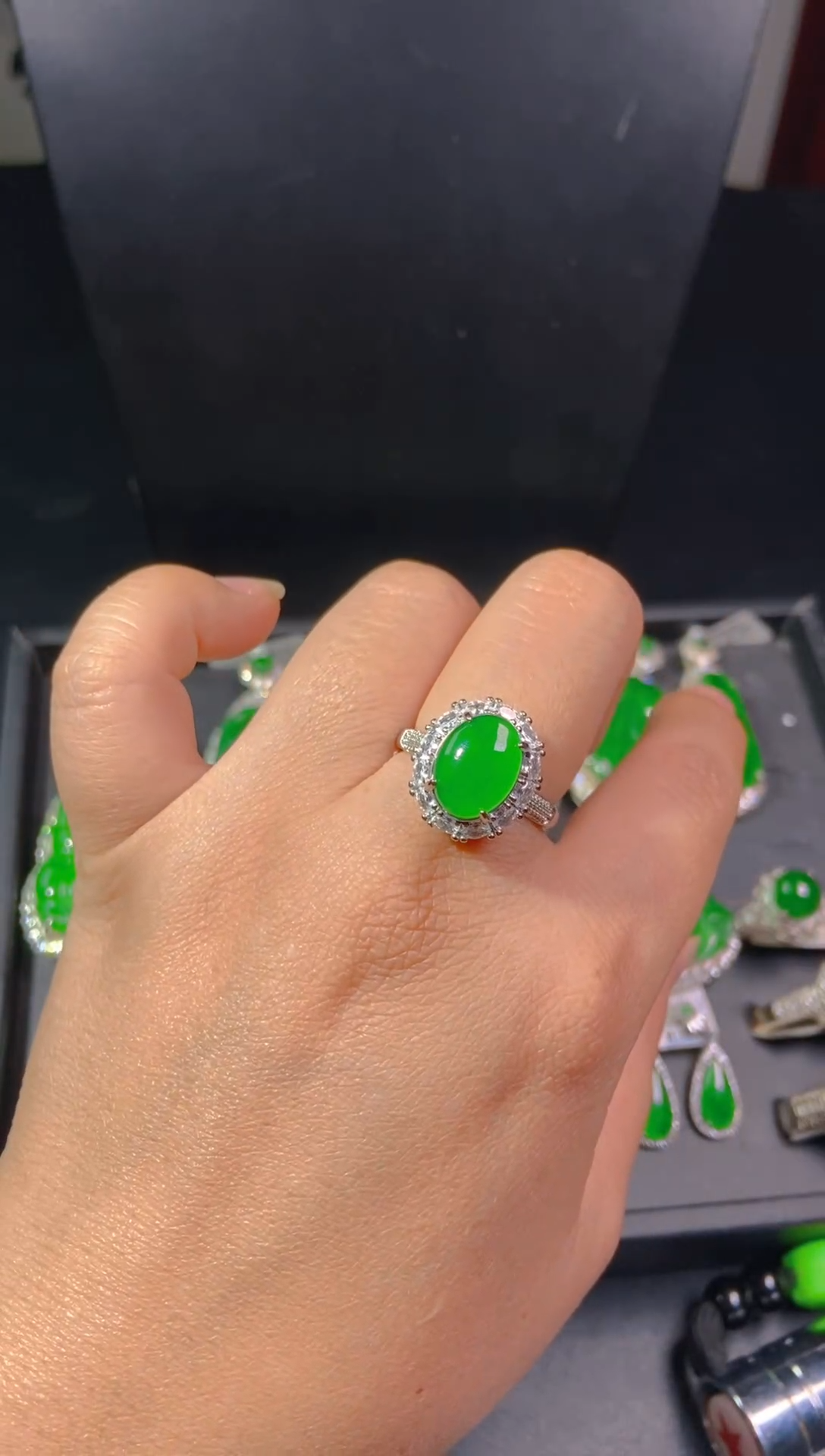 【闪购商品】翡翠戒指未镶嵌天然翡翠A货29