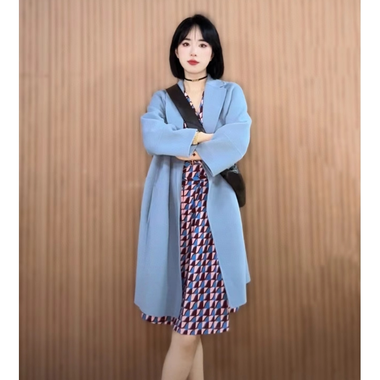 未使用 MaxMara 现货 断码特价双面羊毛大衣 DY0027 