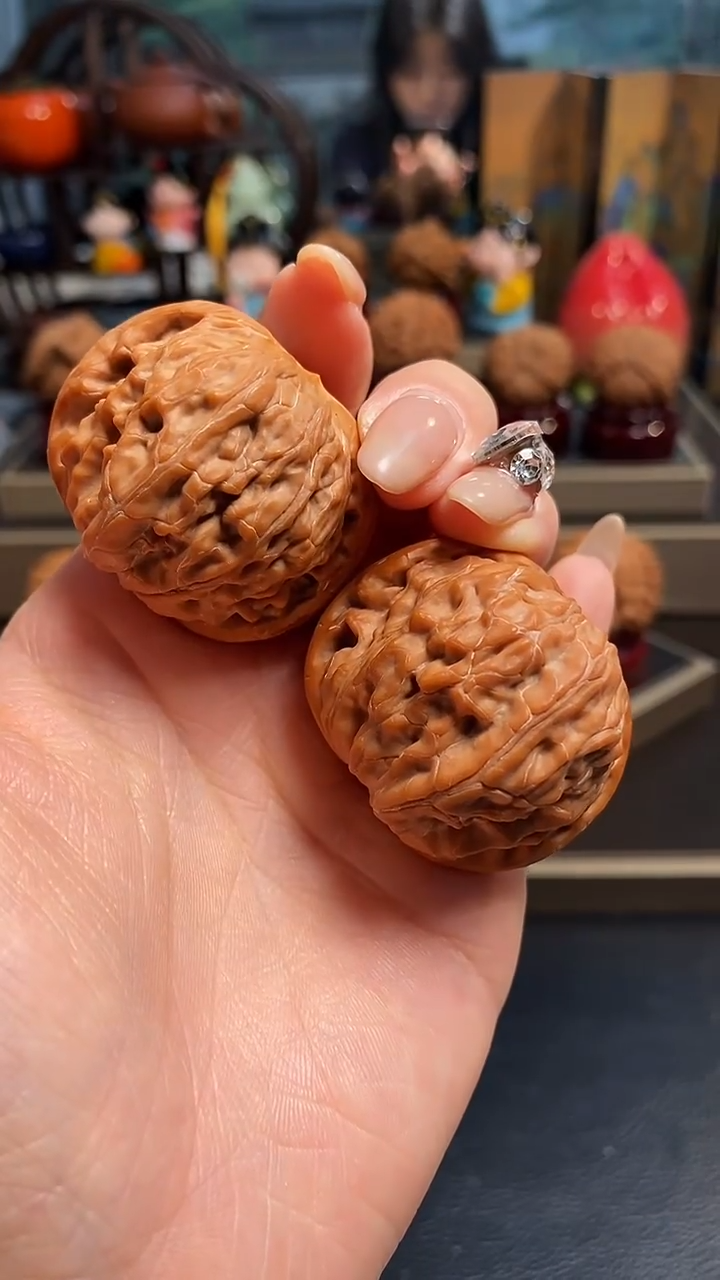 【闪购商品】文玩核桃把件H577磨盘40