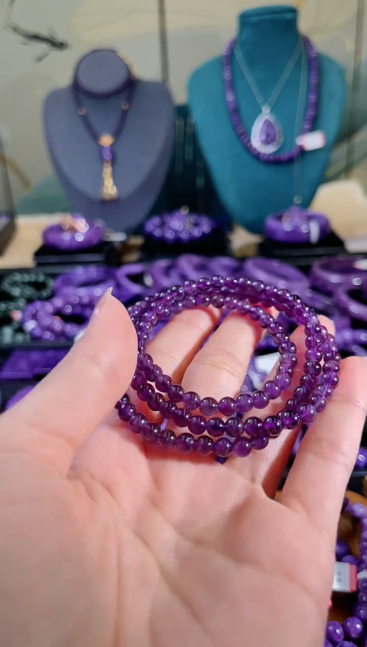 【闪购商品】紫晶项链未镶嵌多圈