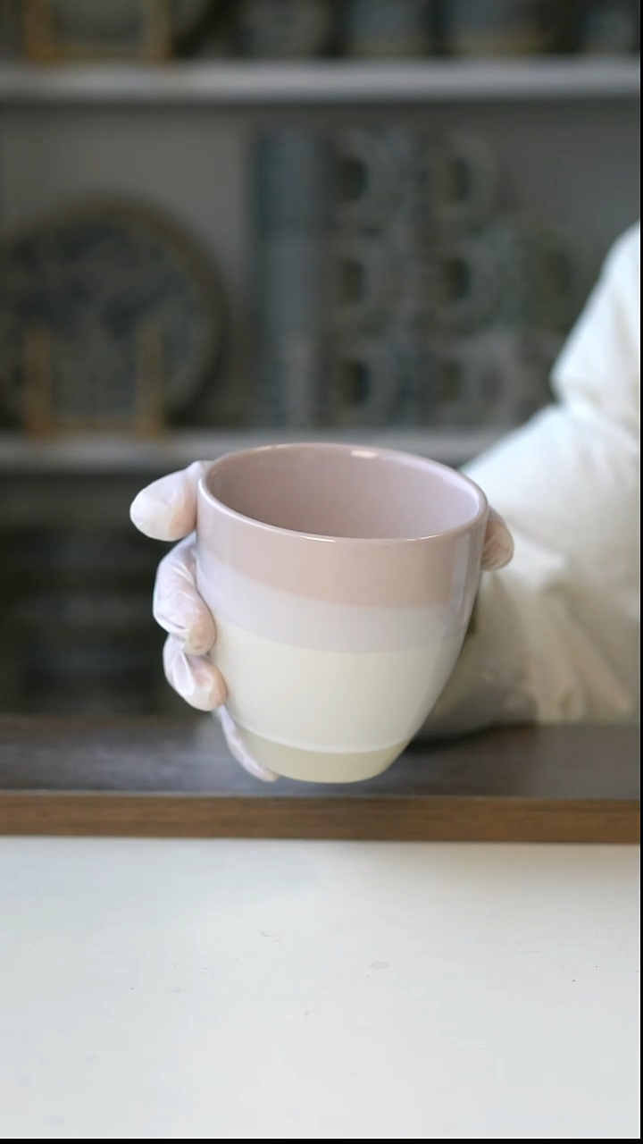 陶荷兰HEMA珊瑚海岸手握杯290ml@4-2@微瑕