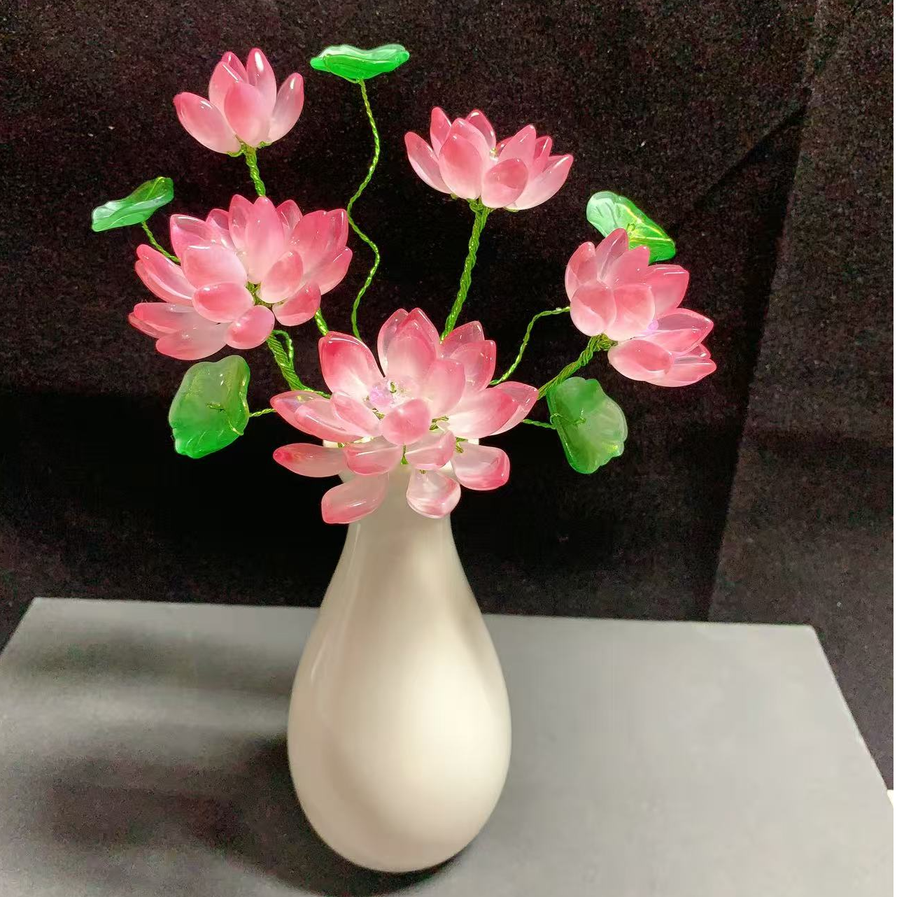 【出水芙蓉】荷花  大摆件 手工DIY 材料包