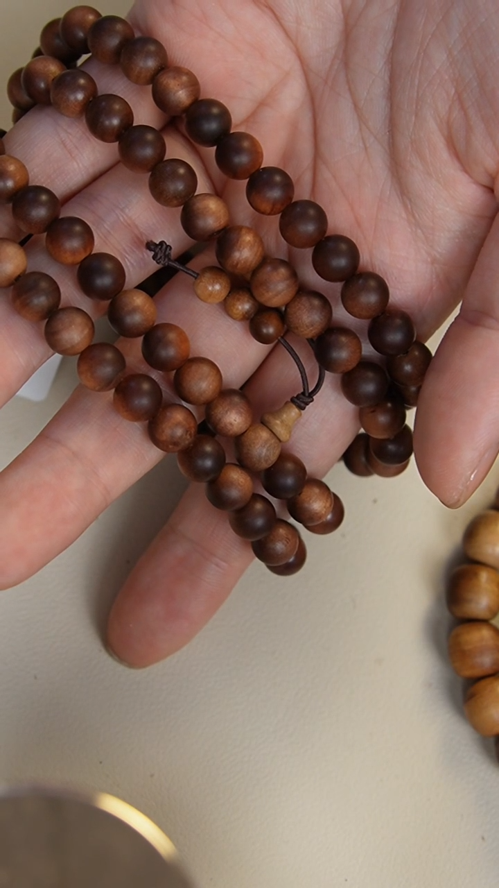 【闪购商品】檀香木手串/手链特价老山檀香0.8多圈108颗横纹