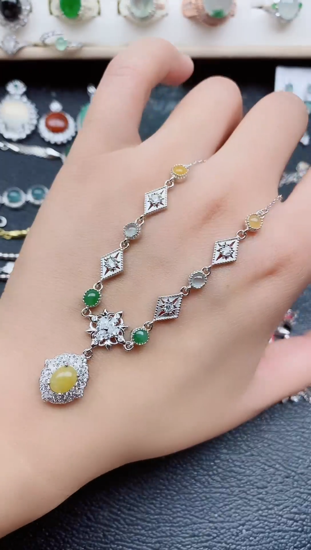 【闪购商品】翡翠戒指银S925镶嵌111111