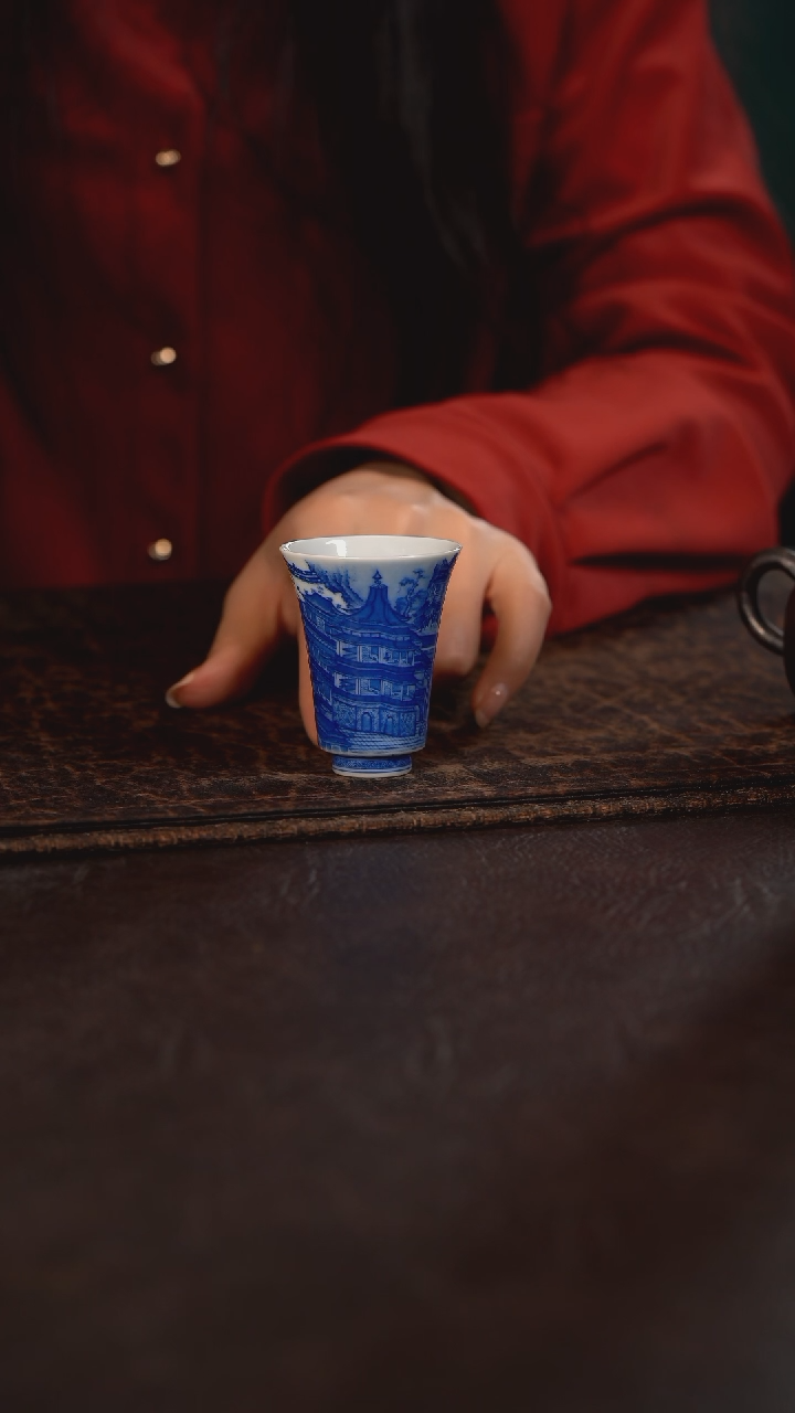 【闪购商品】杯仪贤堂大明宫图闻香杯A款