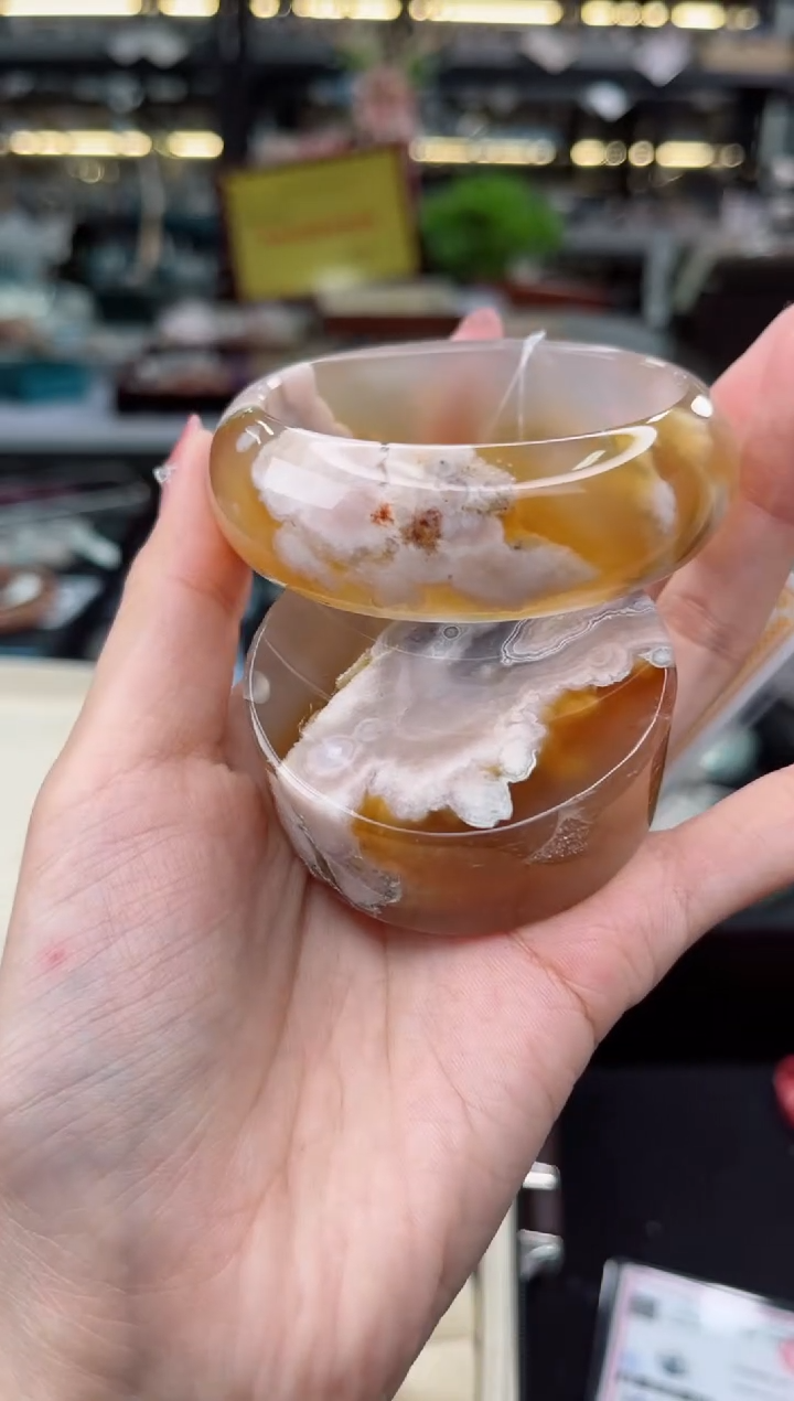 【闪购商品】石英质玉手镯未镶嵌54圈口（赠品镯心）3600036