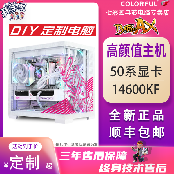 专属DIY定制电脑七彩虹电脑配件DIY电竞游戏游戏主机台式电脑