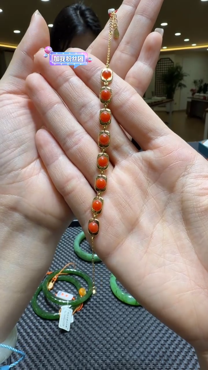 未镶嵌颈饰玛瑙/玉髓手链