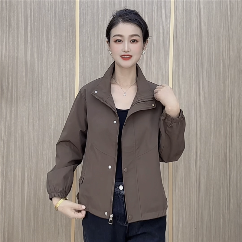 翻领外套时尚气质休闲女装短款上衣