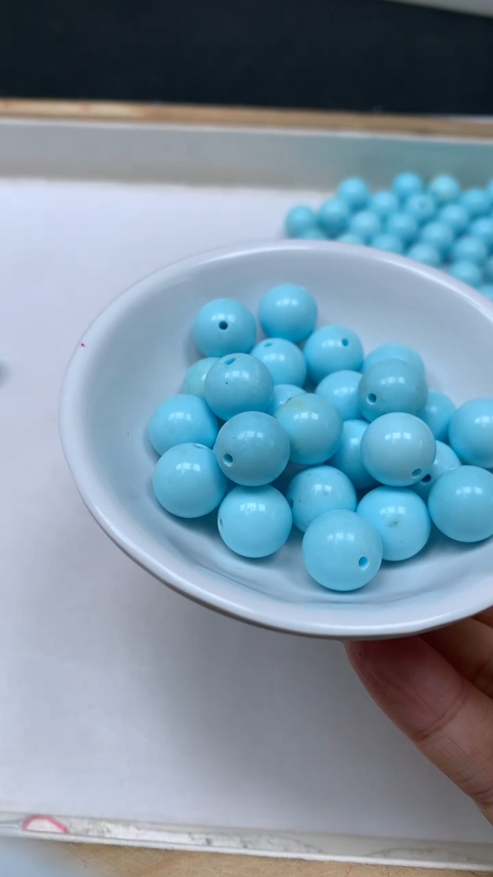 未镶嵌玛瑙手饰A1731 蓝白淞12mm3个8.8元