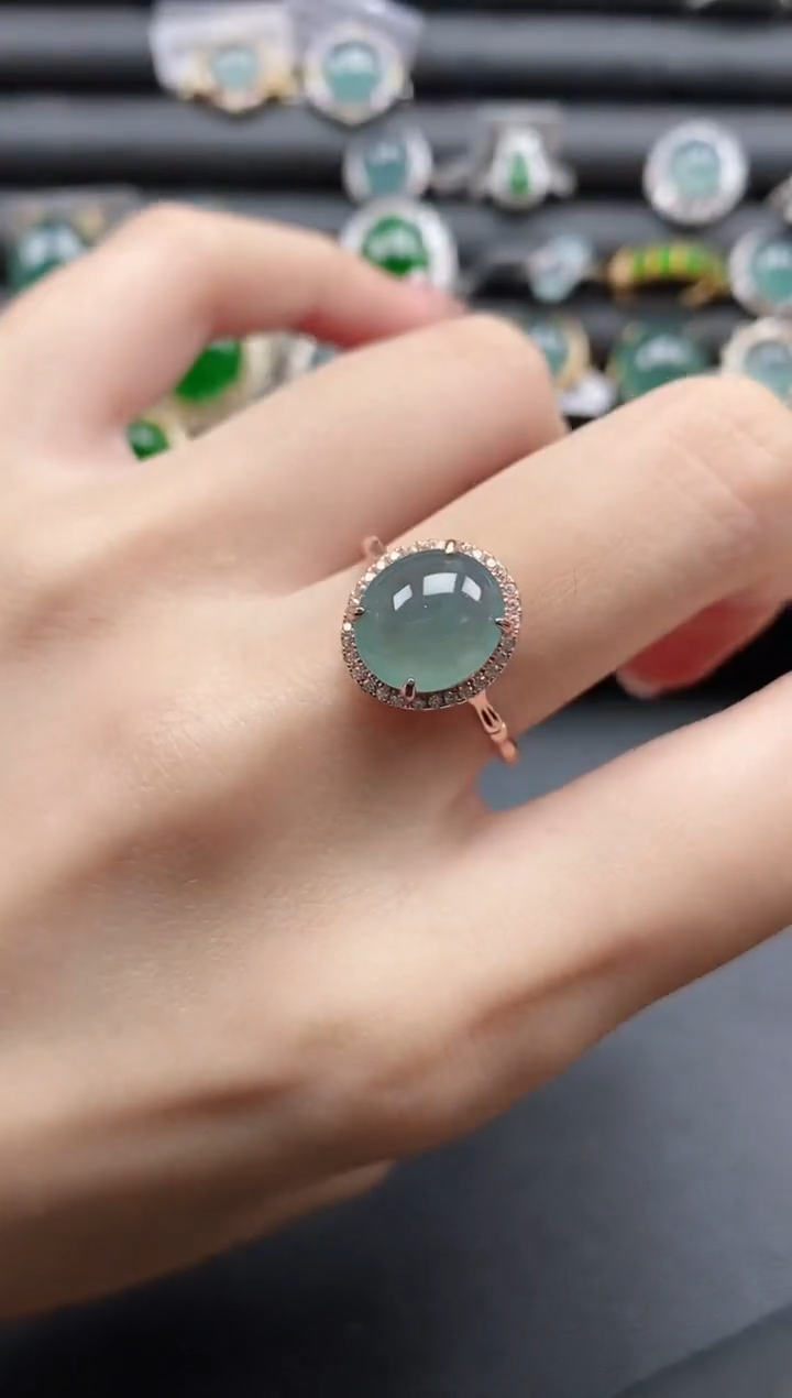 【闪购商品】翡翠戒指银S925镶嵌11111