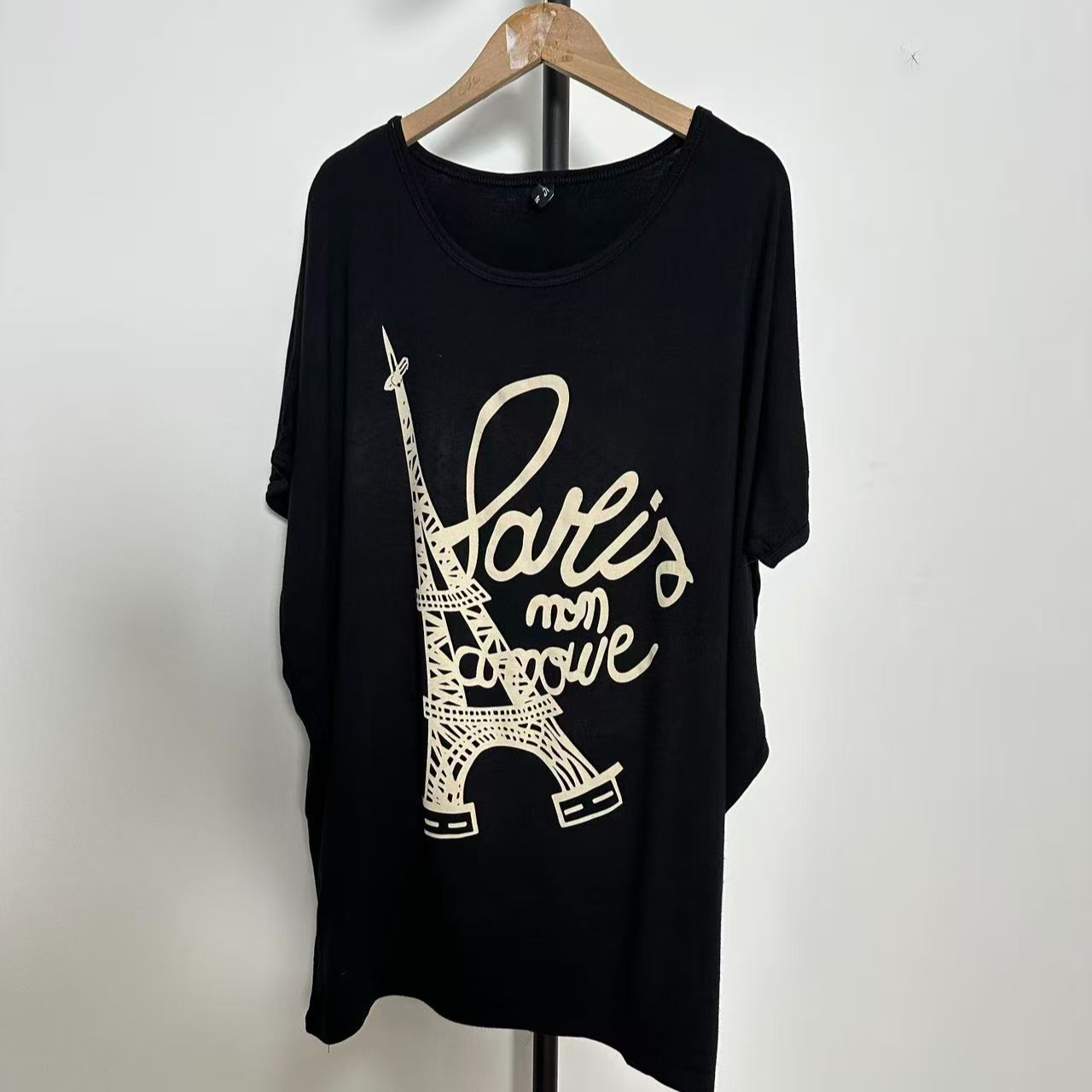 794 YIKE 宽松 欧美 长款 T恤 