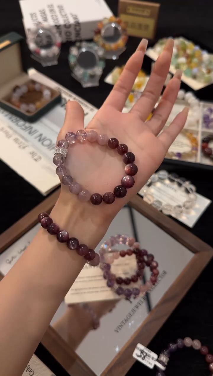 合金手链水晶乌梅子酱x2215