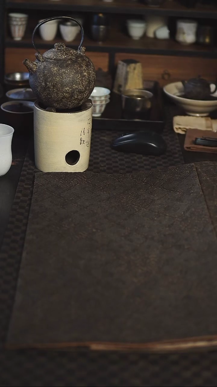 【闪购商品】几席之上 香云纱万字纹茶席28*50
