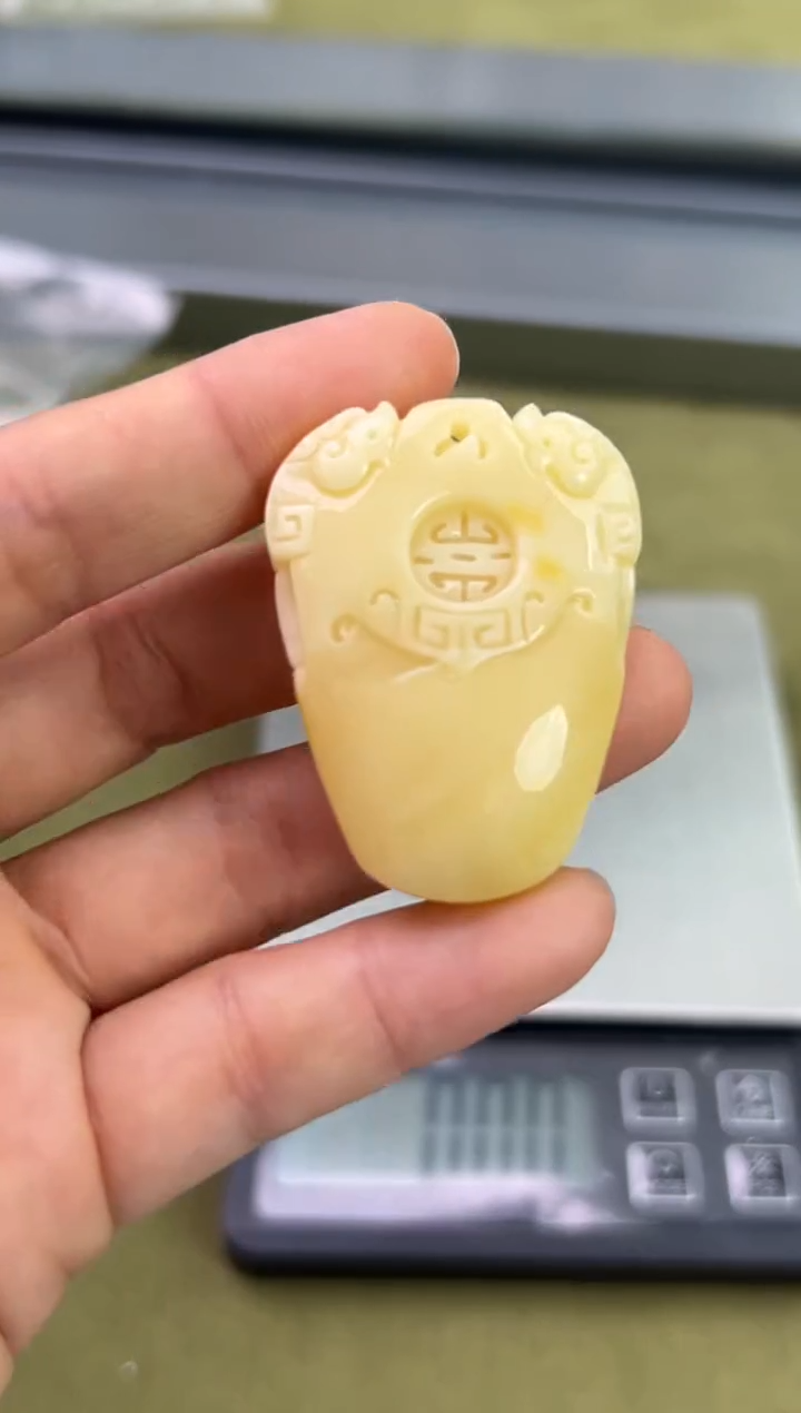 裸石琥珀未镶嵌琥珀蜜蜡吊坠