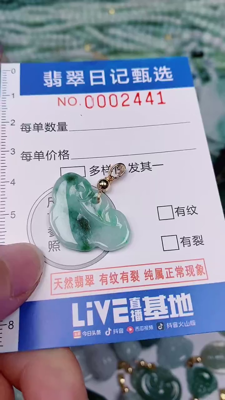 【闪购商品】翡翠颈饰未镶嵌00002441