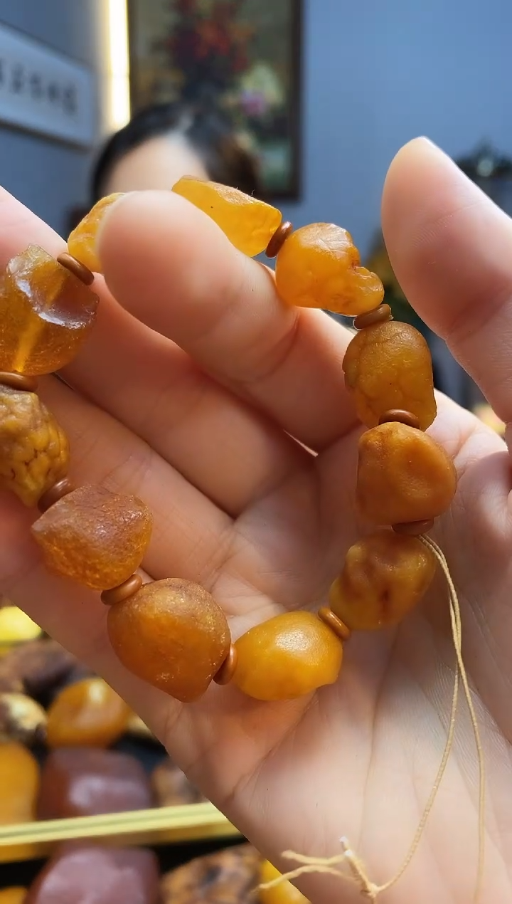 手链琥珀未镶嵌手串