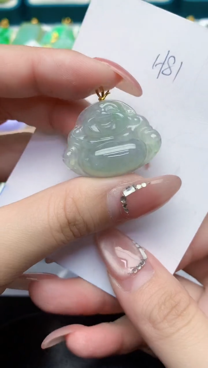 【闪购商品】翡翠颈饰18K金镶嵌000000000