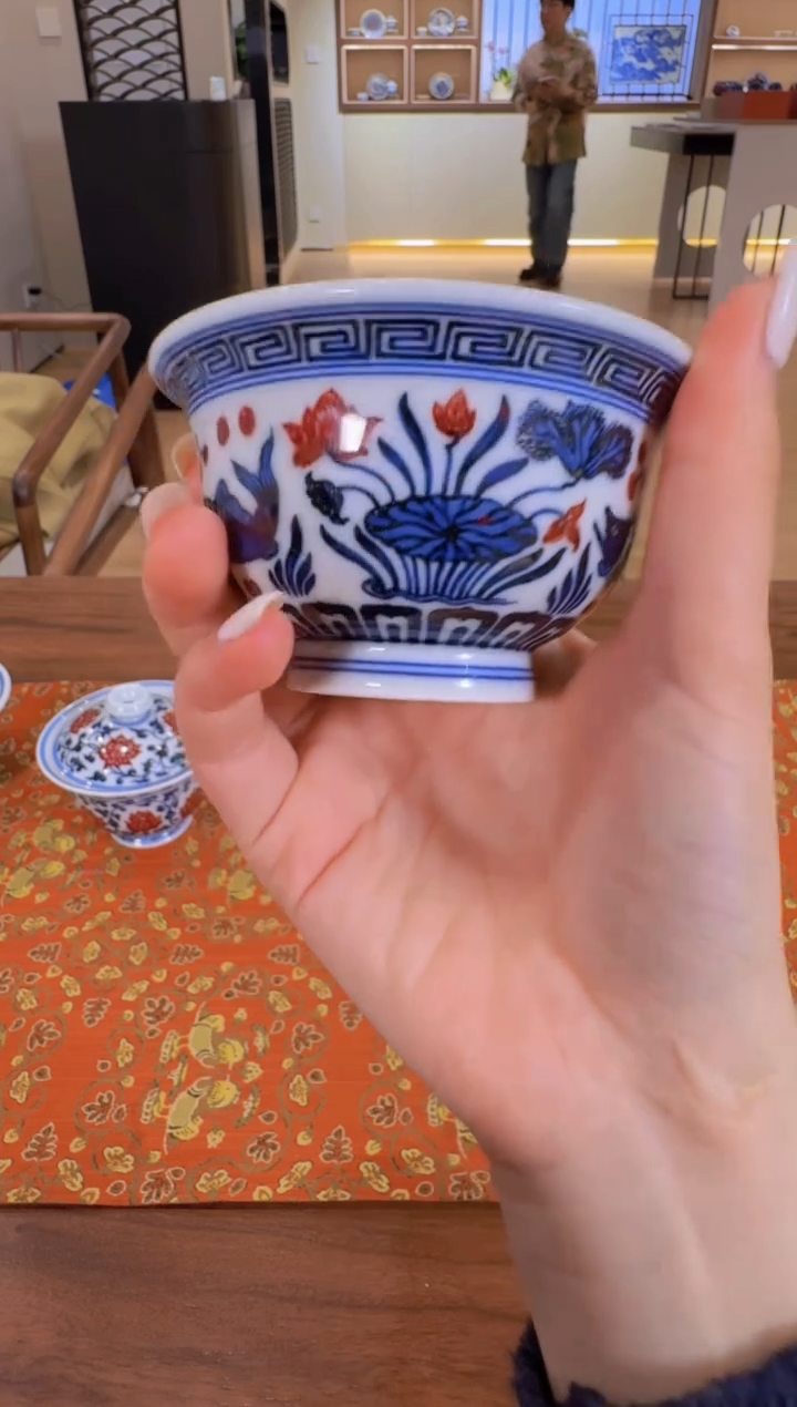【闪购商品】杯永明尚玩鱼藻大压手杯