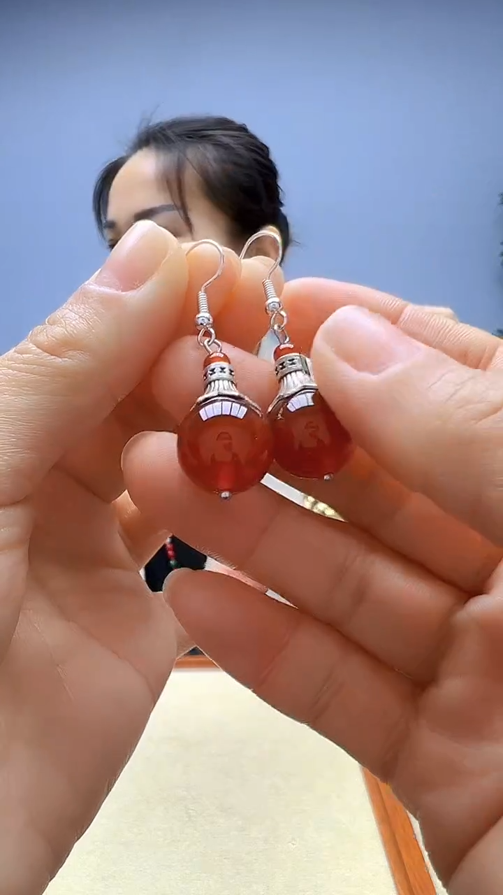 高货diy劲饰喇叭花耳钩