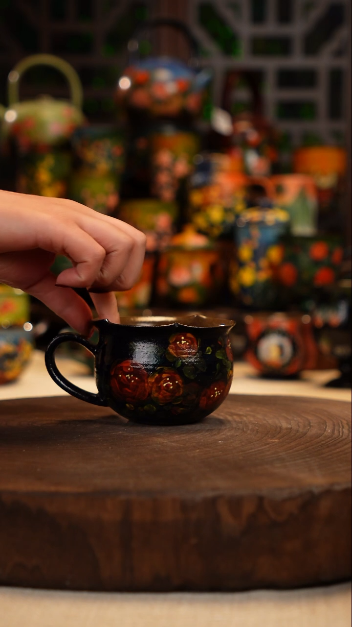 油画   釉下彩   杯子