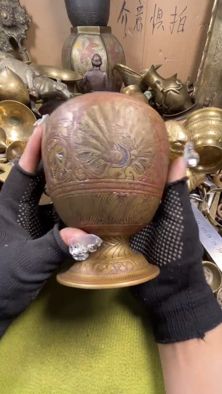 姚***摇亿锦铜回流铜器摆件107