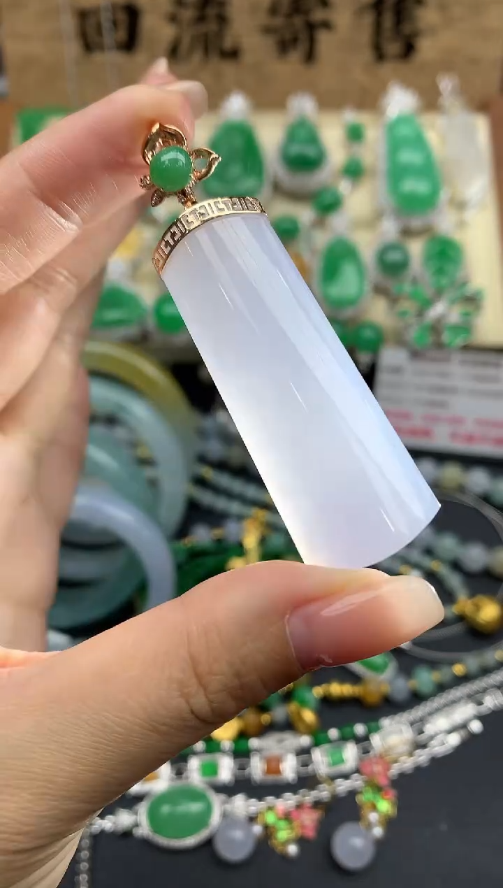 【闪购商品】翡翠颈饰18K金镶嵌517-中国好珍宝