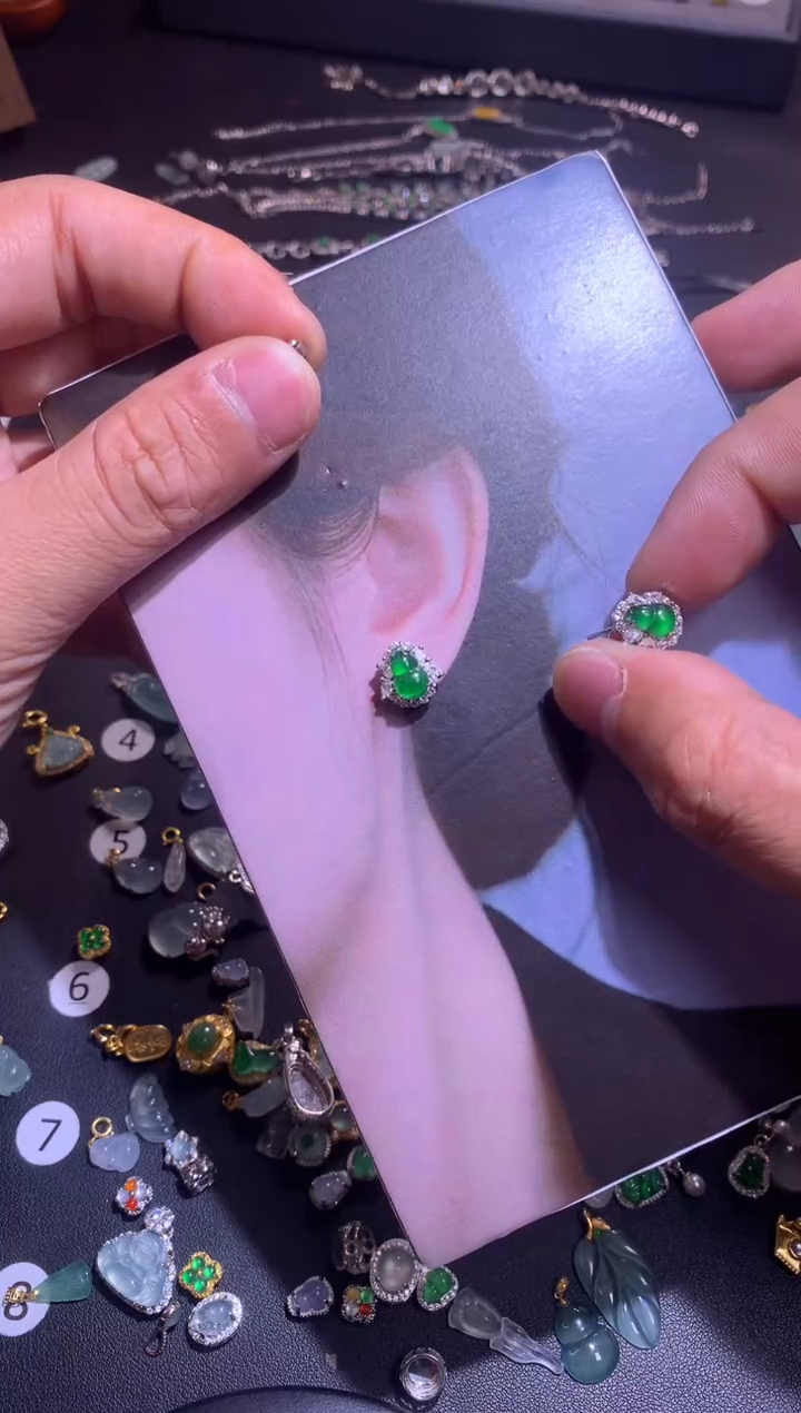 【闪购商品】翡翠吊坠(不含链)银S925镶嵌1